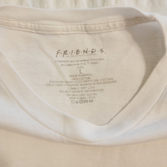 90s Friends Sitcom Short Sleeve Crop Top - Picture 3 of 5
